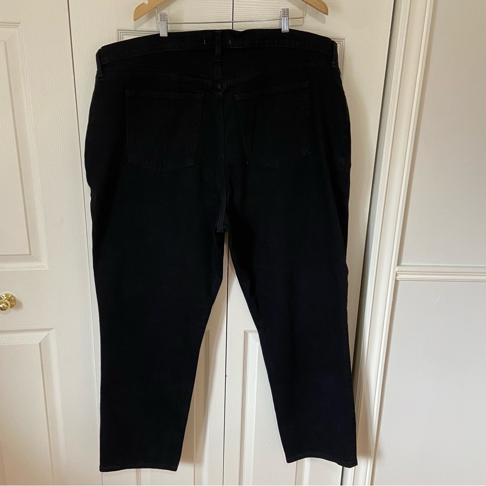 Abercrombie & Fitch NWT Ultra High Rise 90s Straight Denim Jeans Black size 24 - Picture 6 of 10